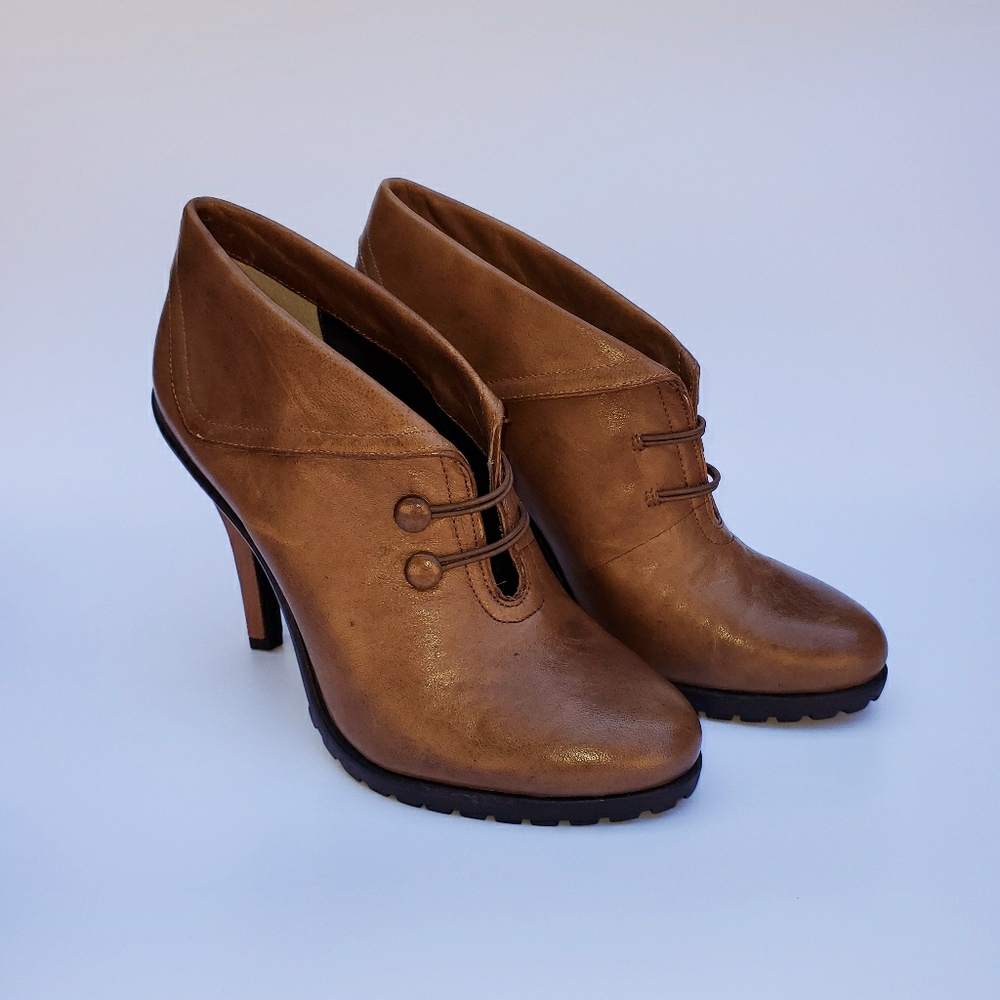 me too leather booties